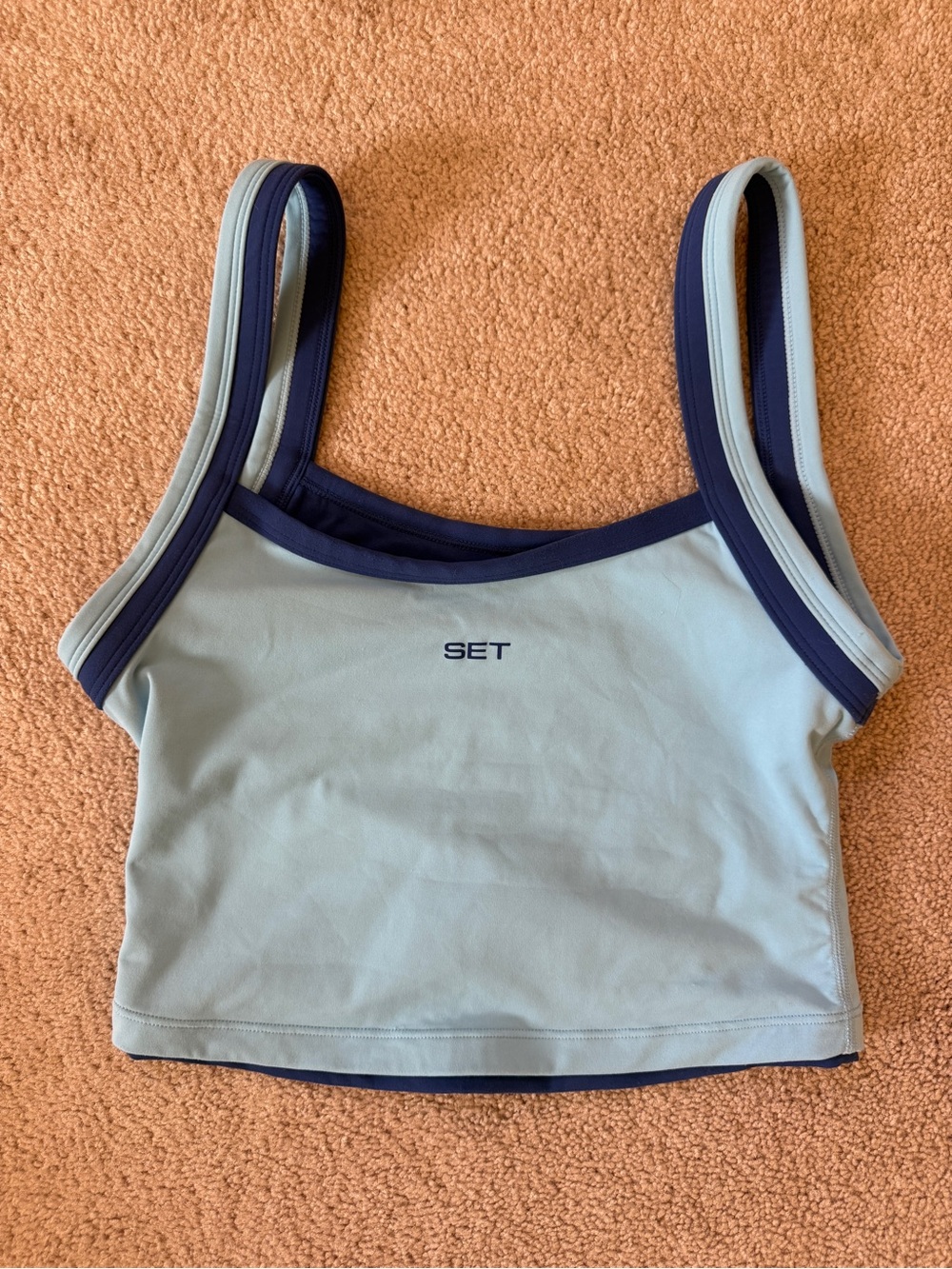 SET Active Light Blue High-Waist Athletic Shorts - Picture 2 of 4
